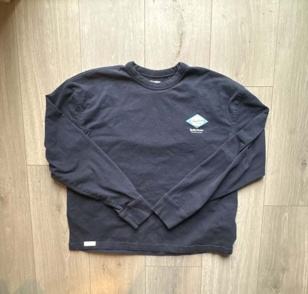 Old Navy Appaloosa Motors Graphic Long Sleeve Shirt Size M Black